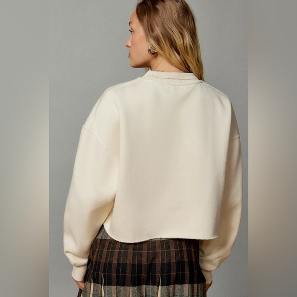 BDG Urban Outfitters Collared Pullover Cropped Sweatshirt - Picture 4 of 15